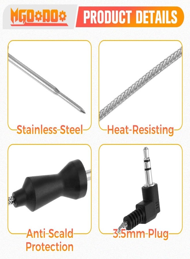 Mgoodoo Meat Temperature Probe Compatible with Ninja Grill AG400, AG400C, AG450,IG450CO Foodi Pro 5-in-1 Indoor Grill with Air Fry,Replacement for Ninja Air Fryer Grills Smart Thermometer Probe - Image 3